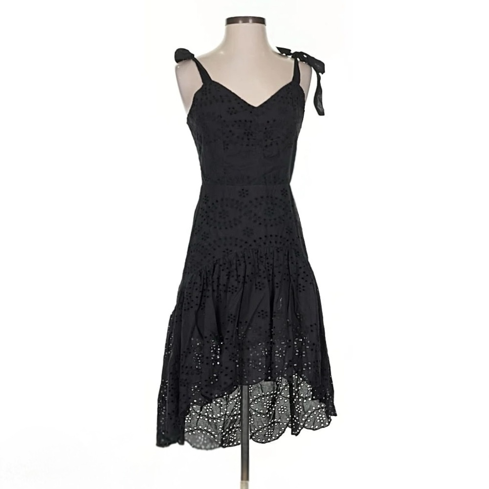 Venus Black Eyelet Dress